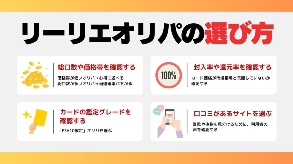 リーリエオリパ　選び方