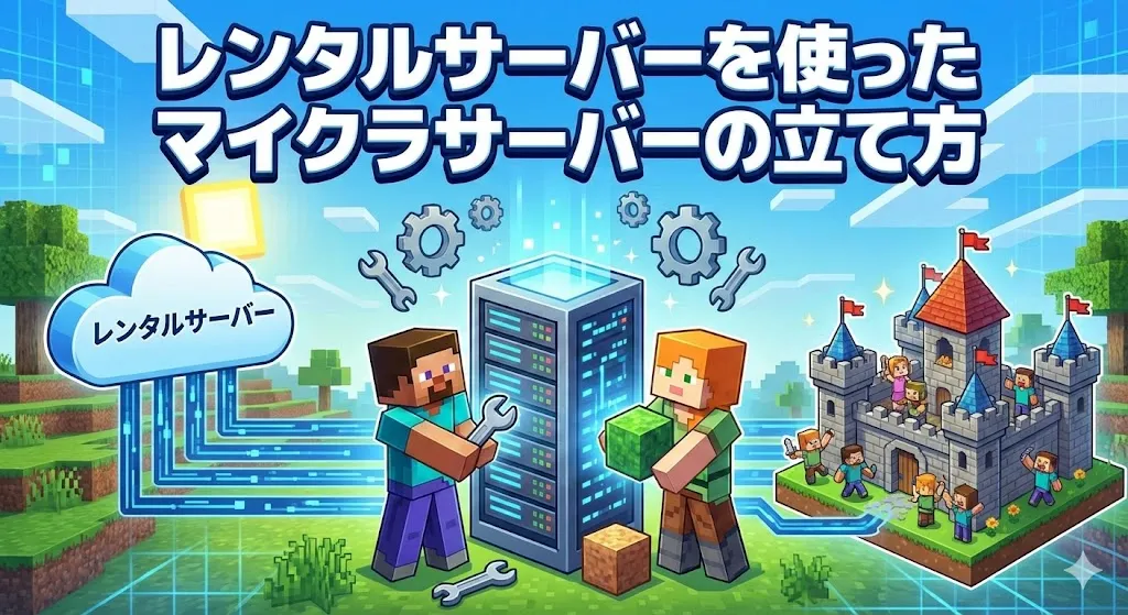 レンタルサーバーを使ったマイクラサーバーの立て方