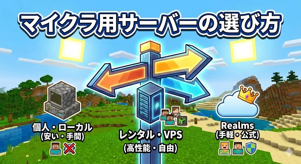 マイクラ用サーバーの選び方