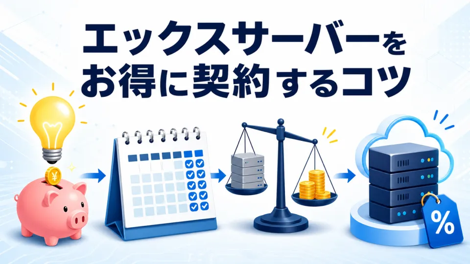 エックスサーバーをお得に契約するコツ