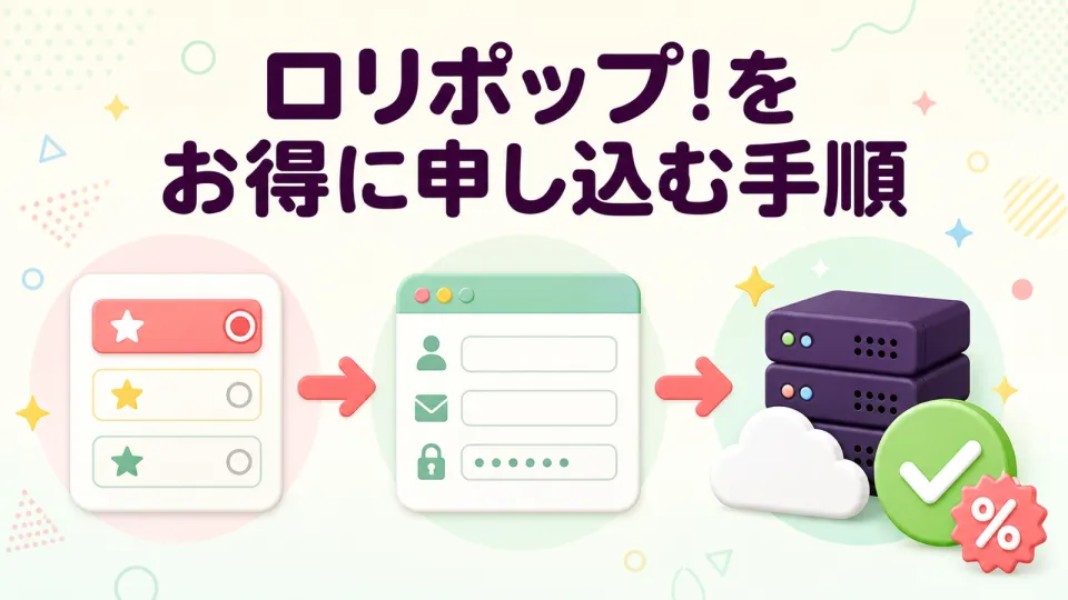 ロリポップ!をお得に申し込む手順